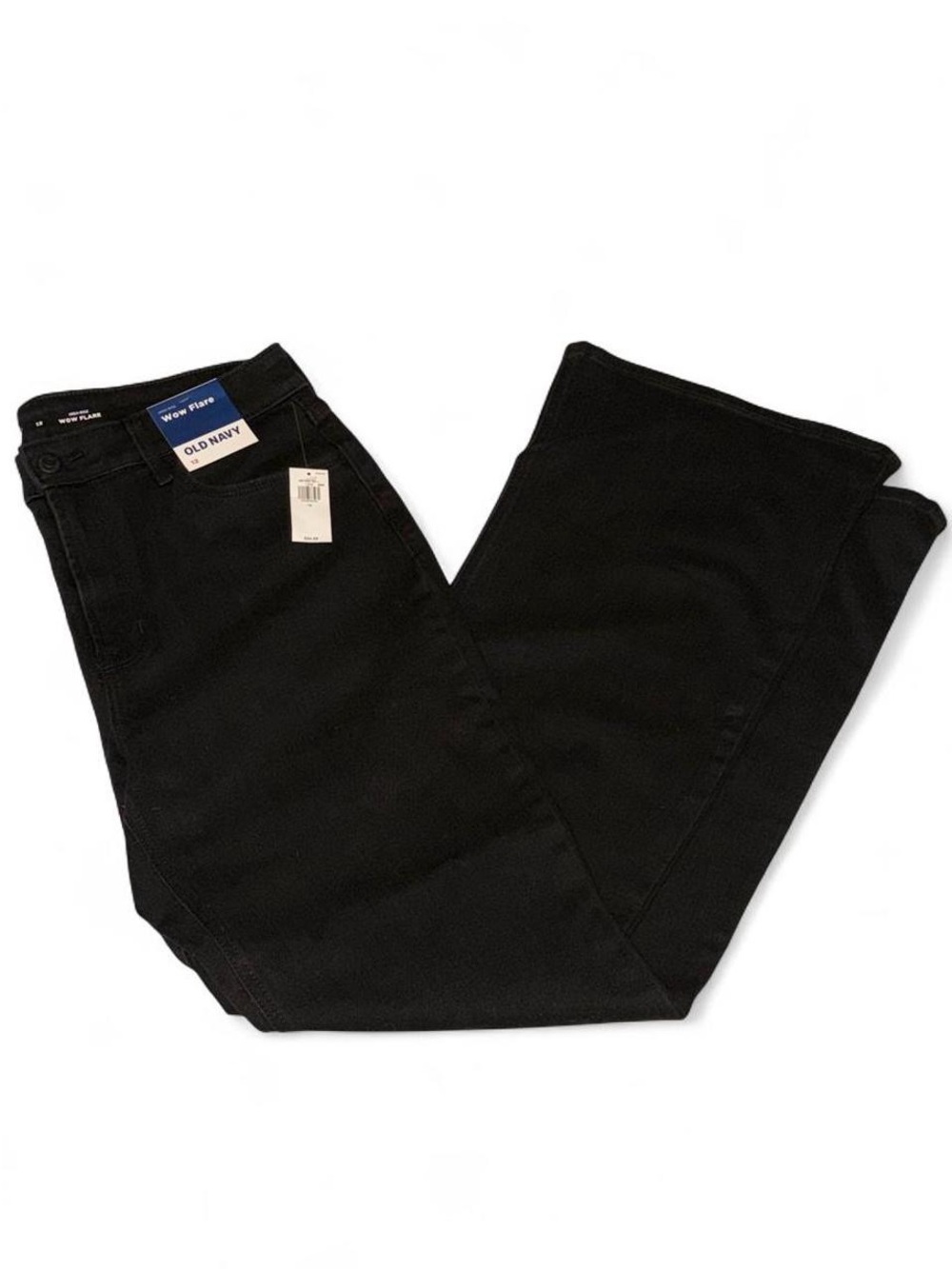 Old Navy Women’s Black High-rise WOW Flare Jeans Size 12